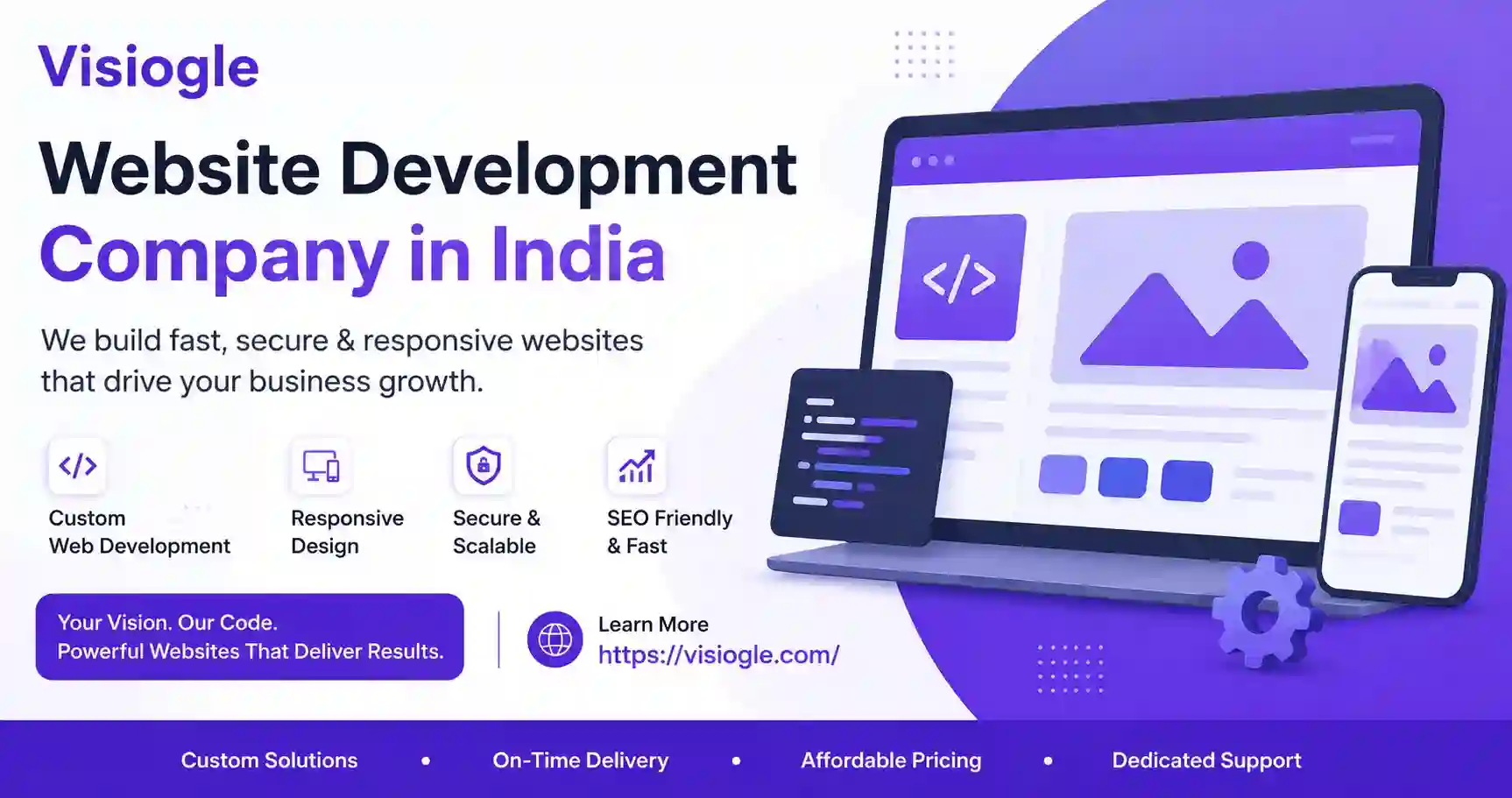 Website Development Company in India By Visiogle