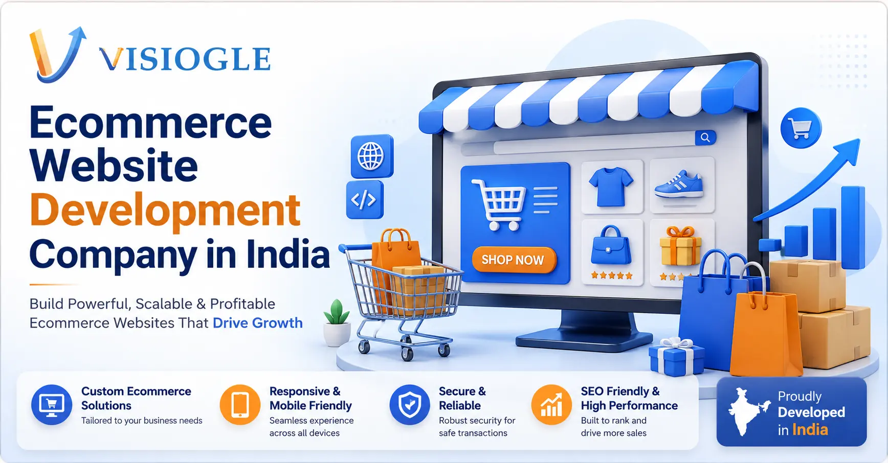Looking for an ecommerce website development company in India Here's Why Visiogle Is the Right Choice